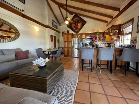 Luxury Villa, 1 Bedroom, Pool View, Oceanfront | Private kitchen | Full-size fridge, microwave, oven, stovetop