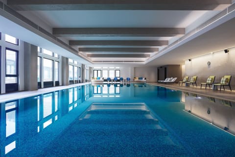 Indoor pool, seasonal outdoor pool