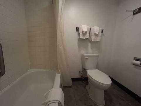Room, 1 Queen Bed, Non Smoking | Bathroom | Free toiletries, hair dryer, towels
