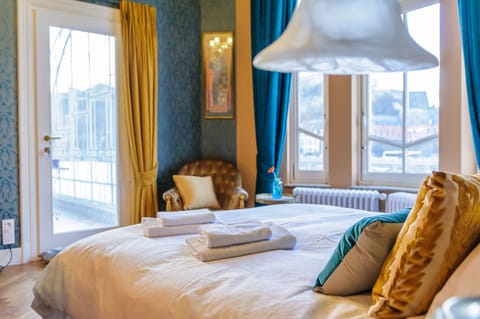 Panoramic Suite, River View | Frette Italian sheets, premium bedding, individually decorated