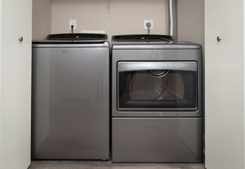 Premium bedding, desk, blackout drapes, iron/ironing board