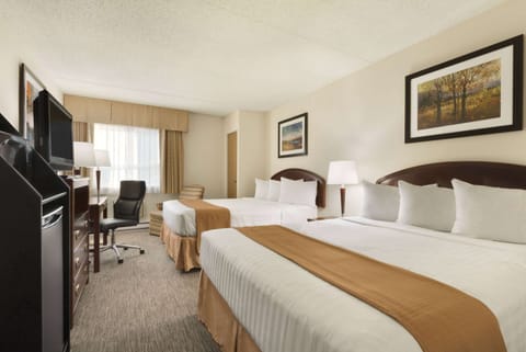 Room, 2 Queen Beds, Non Smoking | Iron/ironing board, free WiFi, bed sheets