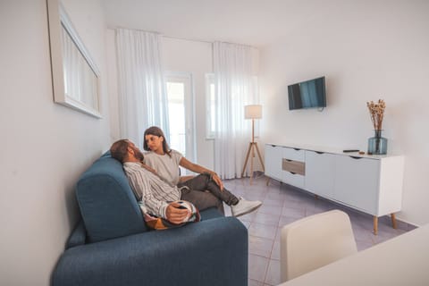 Superior Apartment, 2 Bedrooms, Terrace, Sea View | Premium bedding, down comforters, in-room safe, individually decorated