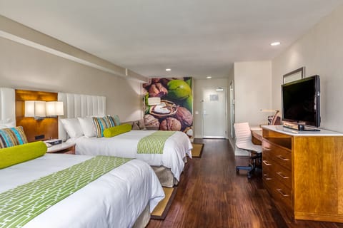 Family Studio Suite, Multiple Beds | Down comforters, in-room safe, desk, laptop workspace