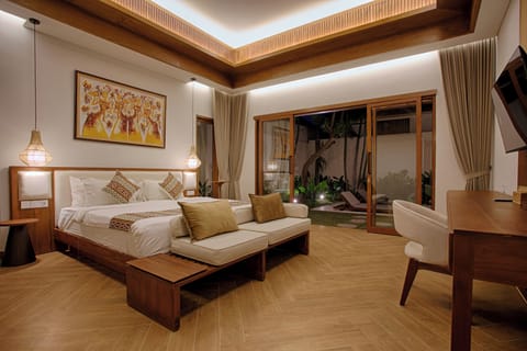 Balinese Modern Two Bedrooms Villas | 1 bedroom, individually decorated, desk, laptop workspace