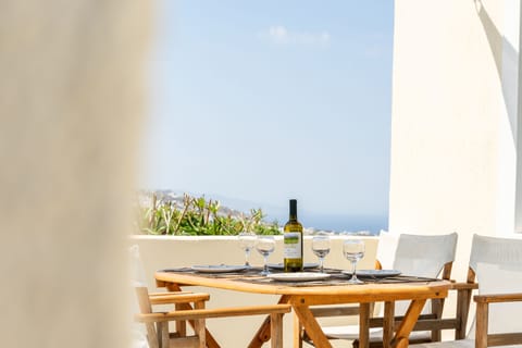 Panoramic Apartment, Balcony, Sea View | Terrace/patio