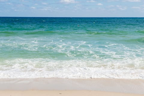 Beach nearby, sun loungers, beach umbrellas, beach towels