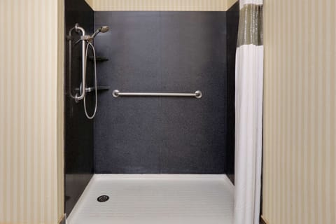 Room, 1 King Bed, Accessible, Non Smoking (Mobility) | Bathroom | Free toiletries, hair dryer, towels