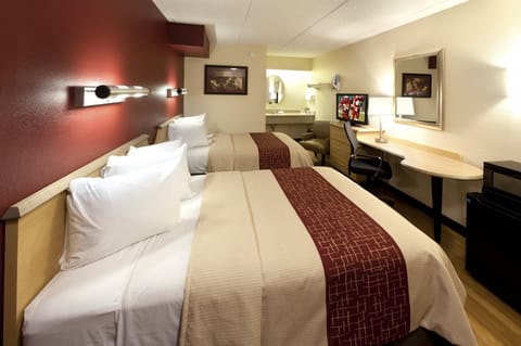 In-room safe, desk, blackout drapes, free cribs/infant beds