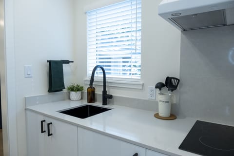 Suite #6 - Deluxe Apartment | Private kitchen | Fridge, microwave, coffee/tea maker, electric kettle