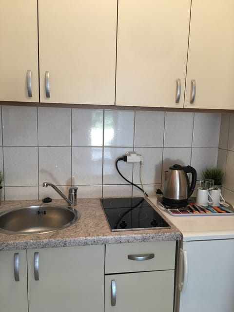 Standard Studio, Balcony | Private kitchenette | Fridge, coffee/tea maker, electric kettle