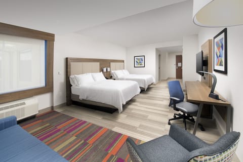 Standard Room, 2 Queen Beds, Accessible (Accessible Tub) | In-room safe, desk, laptop workspace, blackout drapes