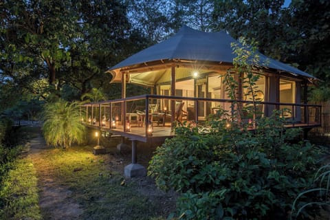 Luxury Tent | Minibar, in-room safe, desk, laptop workspace
