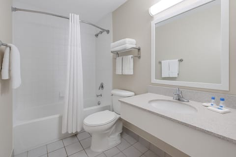 Free toiletries, hair dryer, towels, soap