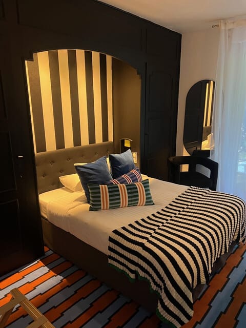 Individually decorated, individually furnished, desk, blackout drapes