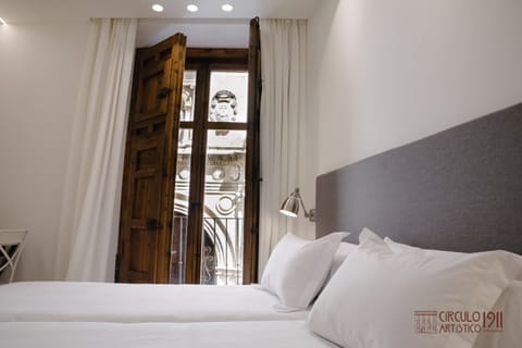 Standard Room, Non Smoking, Balcony (iglesia) | Frette Italian sheets, premium bedding, down comforters, minibar