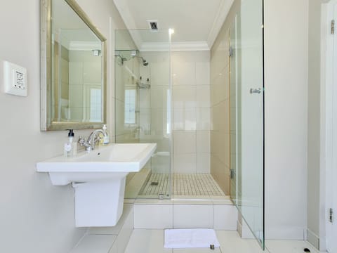 Hummingbird Suite | Bathroom | Hair dryer, towels, soap, shampoo