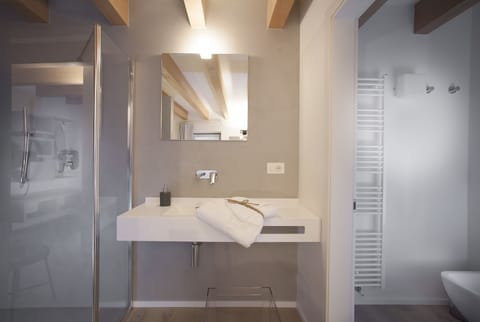 Free toiletries, hair dryer, bidet, towels