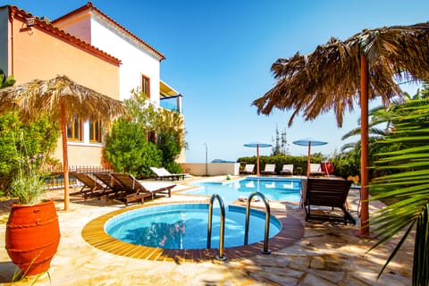 Indoor pool, outdoor pool, open open 24 hours, pool umbrellas