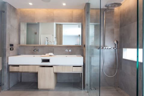 Deluxe Room | Bathroom | Separate tub and shower, deep soaking tub, free toiletries, hair dryer