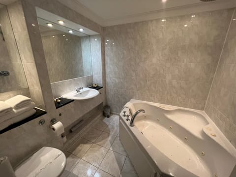 Family Room | Bathroom | Combined shower/tub, jetted tub, rainfall showerhead, free toiletries
