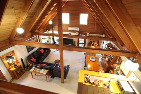 Flat-screen TV, fireplace, DVD player, table tennis