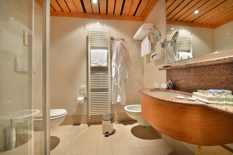 Panoramic Room | Bathroom | Free toiletries, hair dryer, bathrobes, slippers