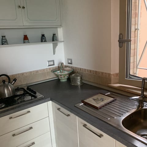 Luxury Apartment | Private kitchen | Fridge, coffee/tea maker, electric kettle