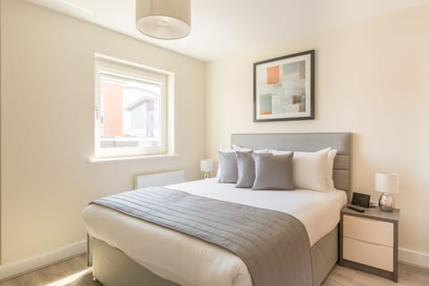 Luxury Apartment, 1 Double Bed, City View | 1 bedroom, in-room safe, desk, soundproofing