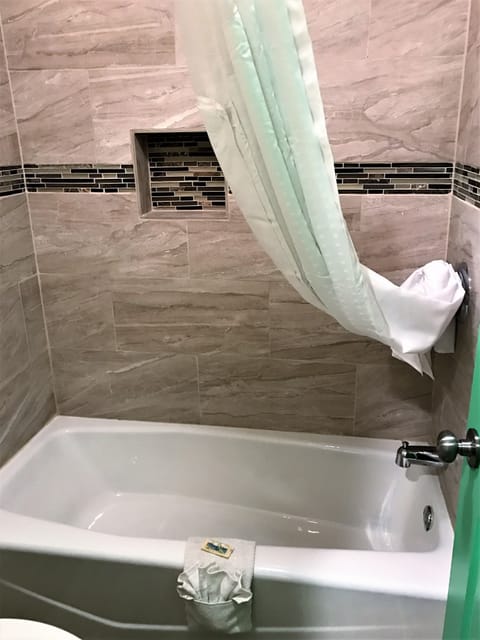 Basic Room, 1 King Bed | Bathroom | Combined shower/tub, free toiletries, hair dryer, bidet