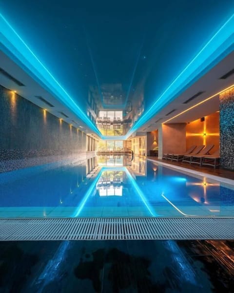 Indoor pool, seasonal outdoor pool