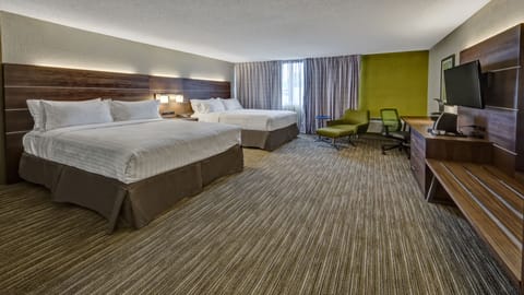 Standard Room, 2 Queen Beds, Accessible (Mobility, Roll-In Shower) | In-room safe, desk, iron/ironing board, rollaway beds (surcharge)