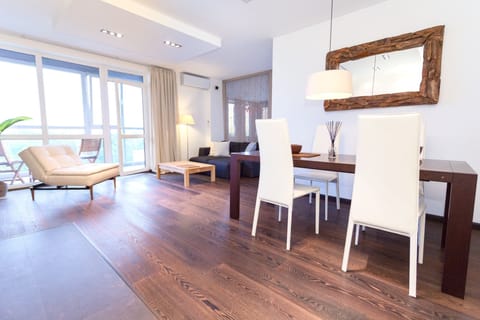 Apartment, Accessible, City View | Living area | Flat-screen TV