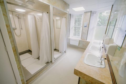 Shower, toilet paper