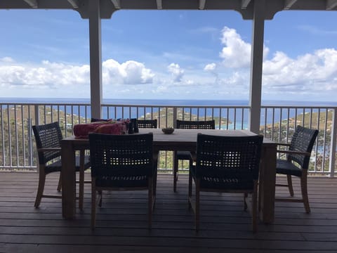 Every meal can be eaten al fresco while taking in breathtaking views and breezes