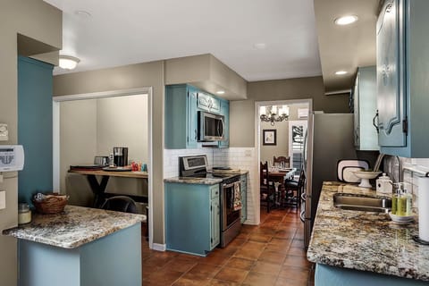 More kitchen. Check out the breakfast bar!