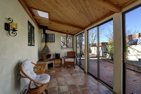 Be inside and outside in the Sunroom.