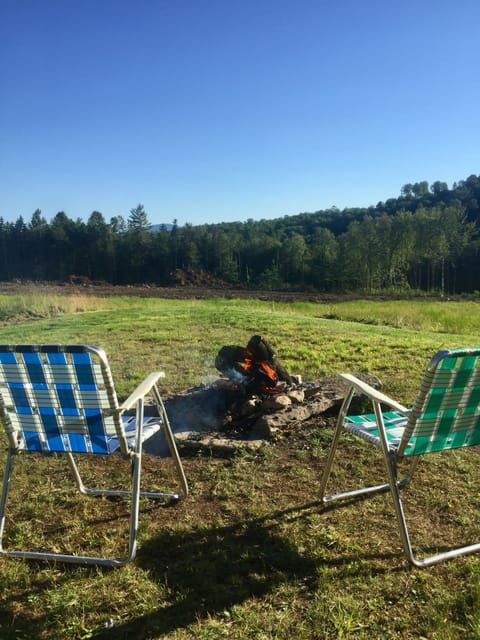 Outside Fires and VERMONT views, right behind house.