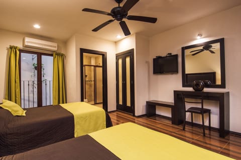 Double Room, 2 Double Beds | In-room safe, rollaway beds, free WiFi, bed sheets