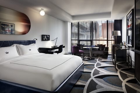 Premium bedding, down comforters, minibar, in-room safe