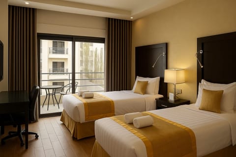 Twin Room, Balcony | View from room