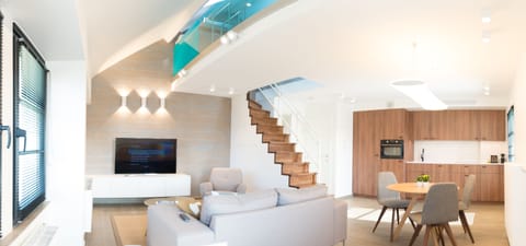 Superior Duplex, Annex Building | Living area | 40-inch Smart TV with digital channels, TV