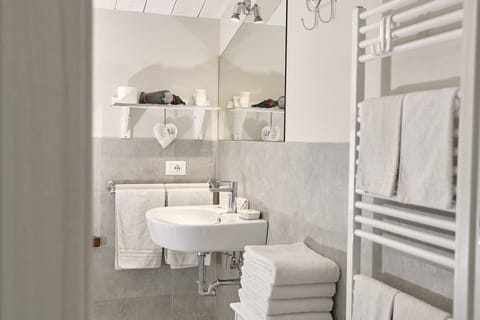 Deluxe Double Room | Bathroom | Shower, rainfall showerhead, free toiletries, hair dryer