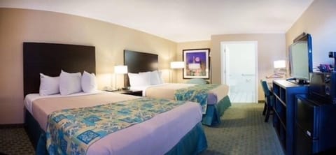 Standard Room, 2 Double Beds, Accessible (Ground floor) | Iron/ironing board, free WiFi, bed sheets, wheelchair access