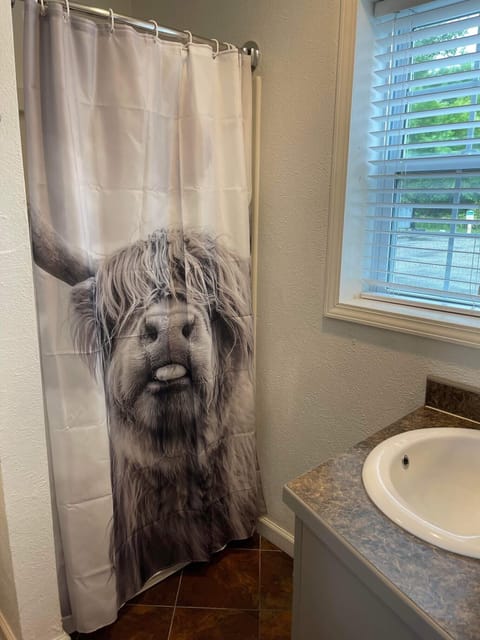 Cabin, 1 King Bed | Bathroom | Shower, free toiletries, hair dryer