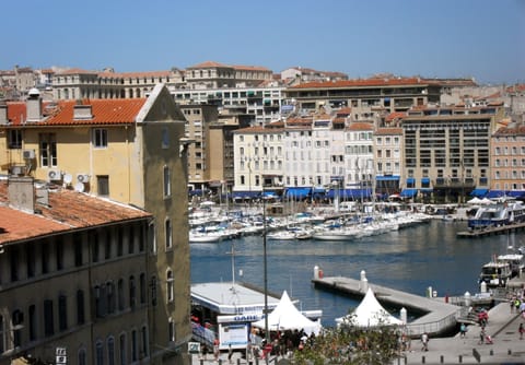 The old harbor: View from the balcony