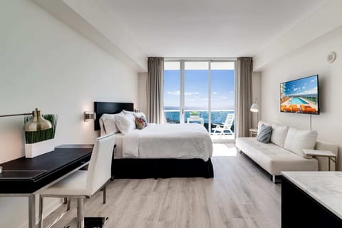 King size bed with a view!