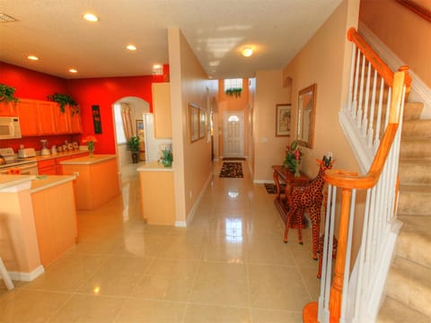 Hallway overlooking Kitchen and Stairway