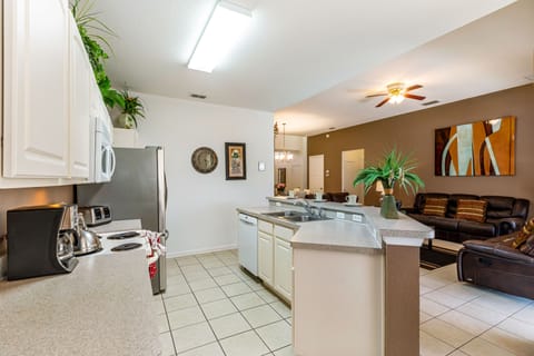 Kitchen and living area
