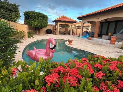Pool, BBQ, Bar & Dining Area